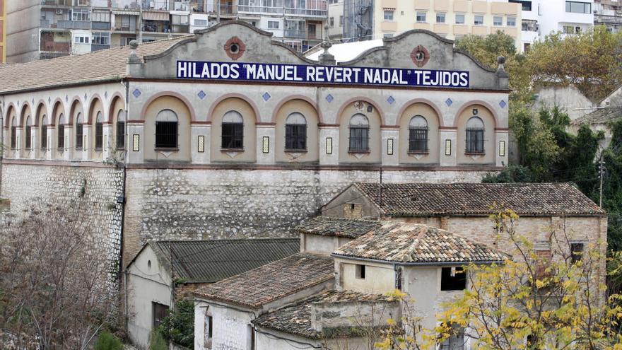 La antigua fábrica de Revert donde se construirá el futuro Museu del Tèxtil en Ontinyent