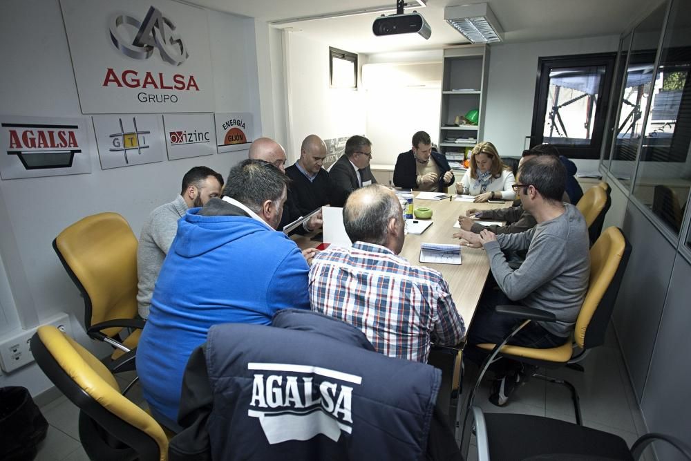 Reunión del comité de empresa de Agalsa con la administradora concursal.