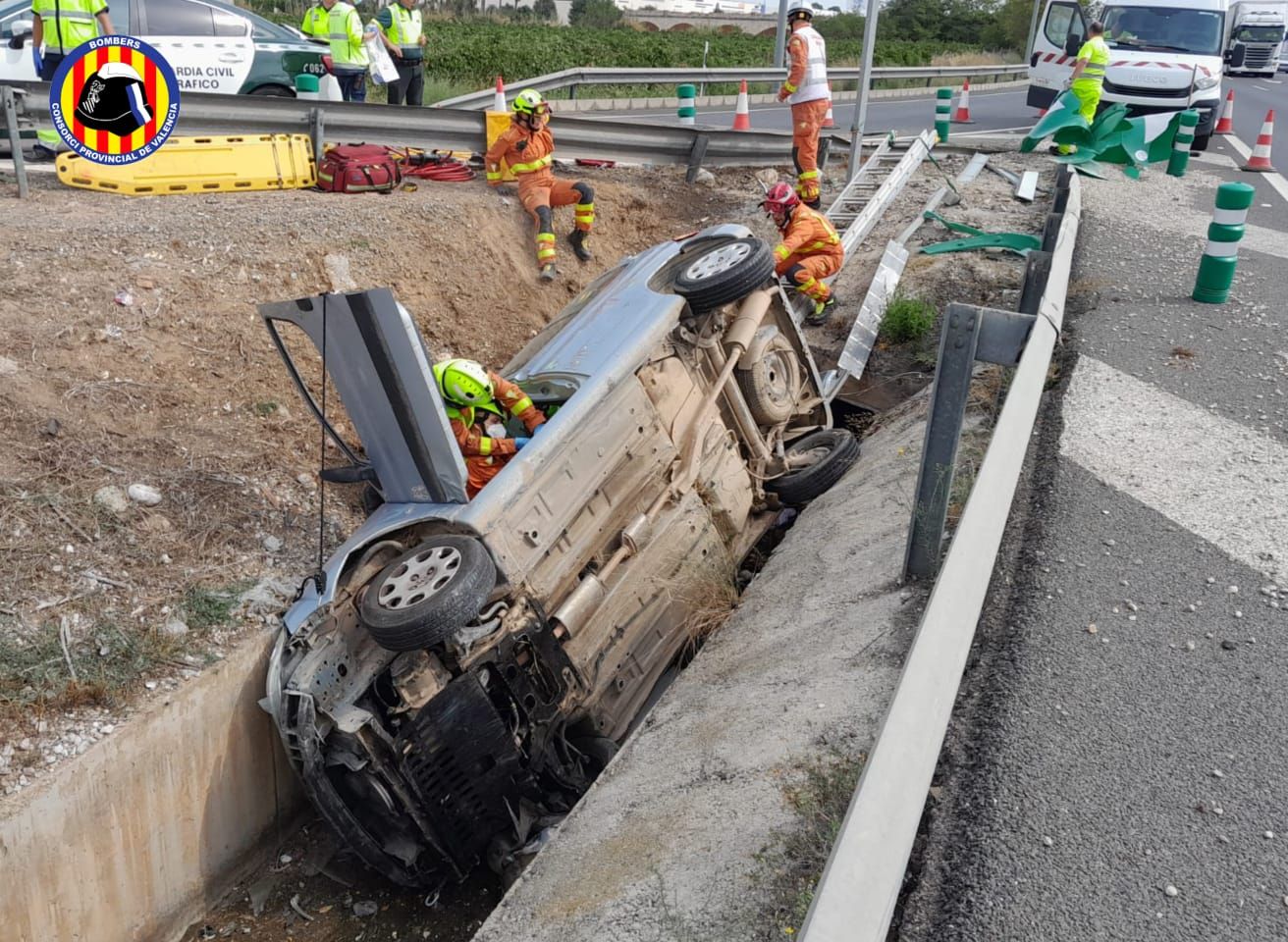 Excarcelan a un octagenario tras un accidente en la A-3