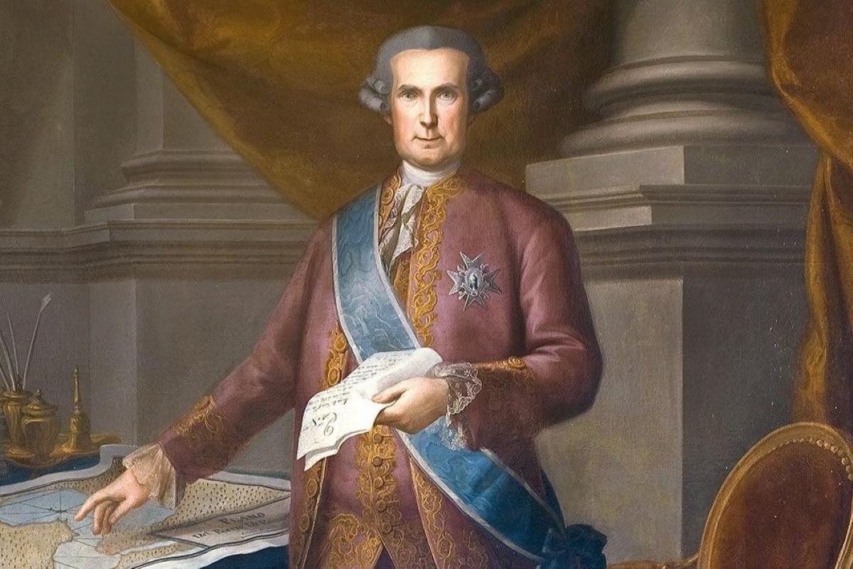Retrato del ministro de Indias malagueño José de Gálvez.