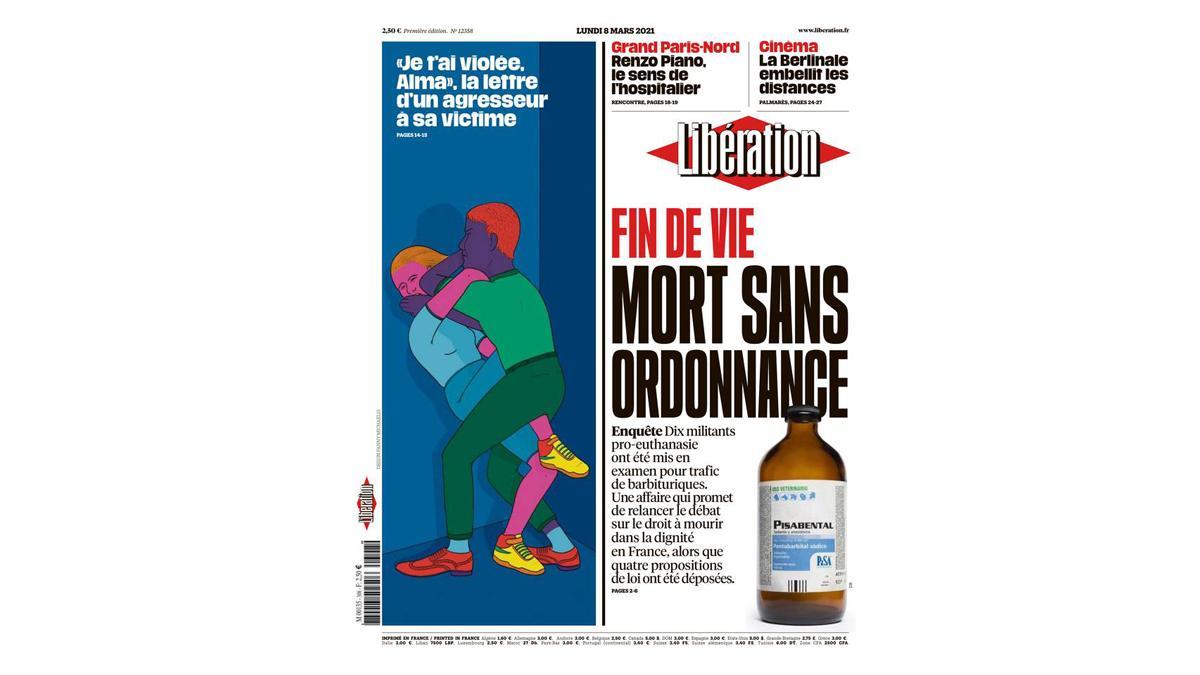 Portada de 'Libération' del 8 de marzo del 2021
