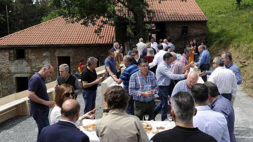 La degustación en el jardín del Curral do Galo Celta cerró el evento. // Bernabé/J. Lalín