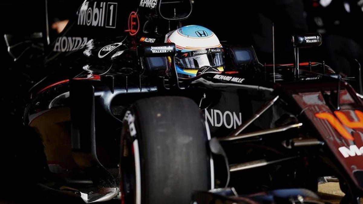 Fernando Alonso, en Montmeló.