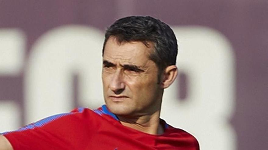 El técnico azulgrana, Ernesto Valverde.