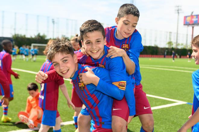 El Alevín D del Barça ha ganado su liga regular