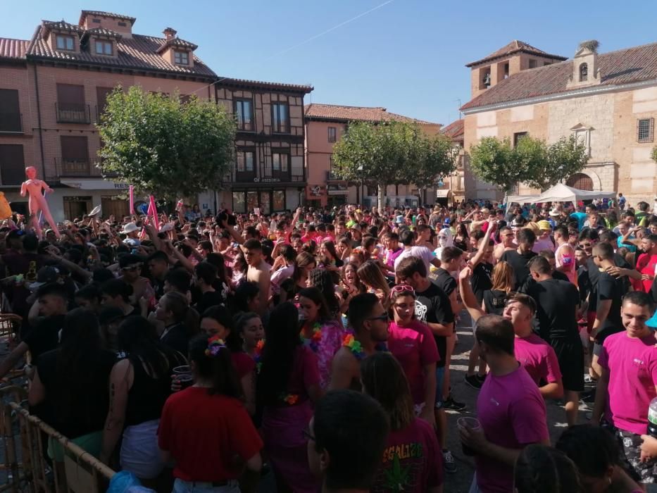 Animado desfile de peñas de Toro.