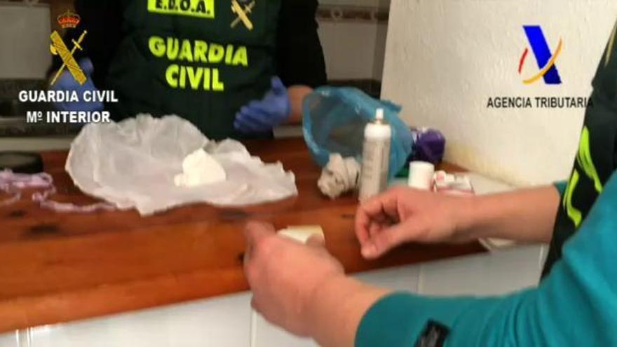 La Guardia Civil desmantela en Alicante un grupo dedicado al tráfico internacional de droga