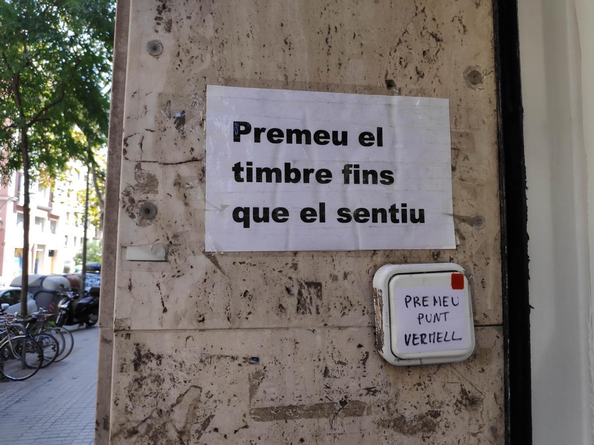 Timbre al barri de Gràcia de Barcelona
