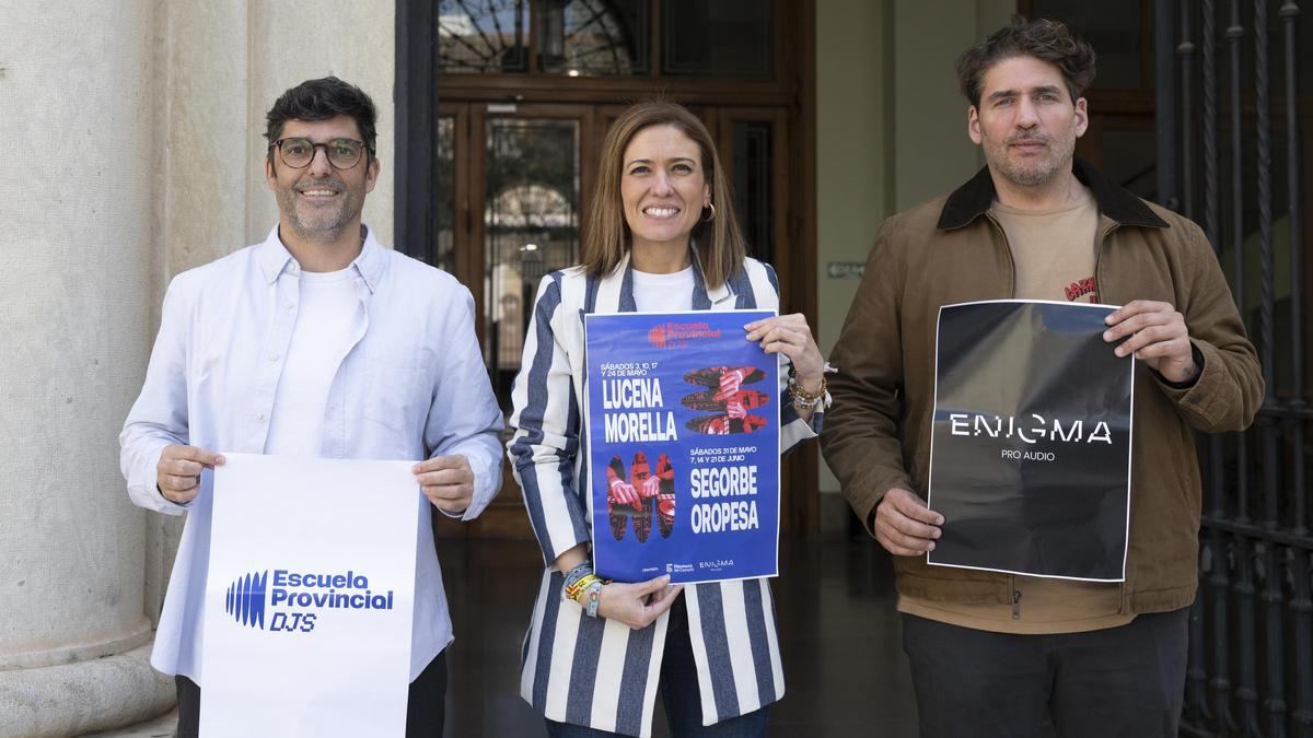 La diputada de Juventud, María Tormo, en la presentación de la escuela provincial de DJs.