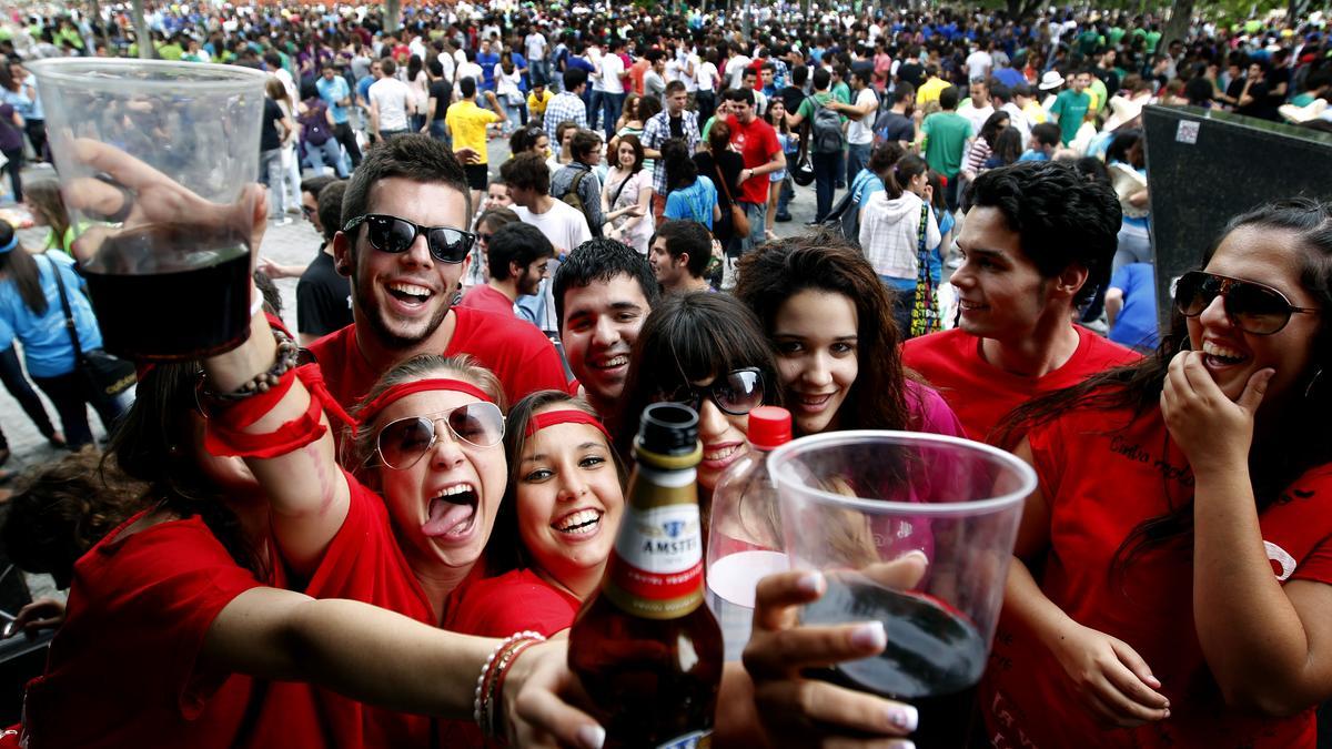 Así era el botellón en Tarongers