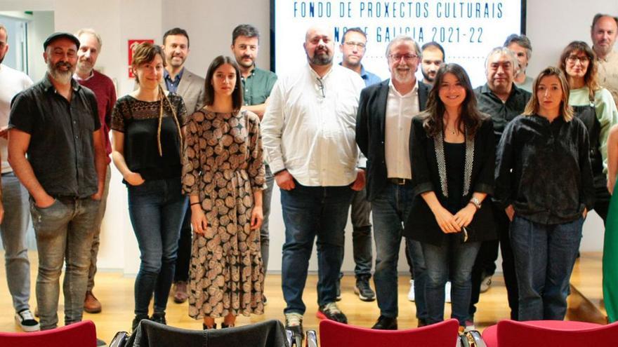 Representantes das iniciativas para o Fondo de Proxectos Culturais Reino de Galicia, ontes.   | // LA OPINIÓN