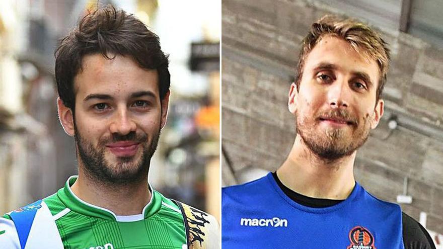 David Torres y Javi Vega, capitanes del Deportivo Liceo y del Leyma Coruña.