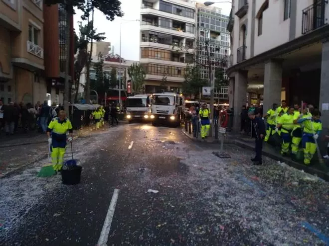 Recogidos 21.300 kilos de residuos tras la Cabalgata y la Noche de Reyes