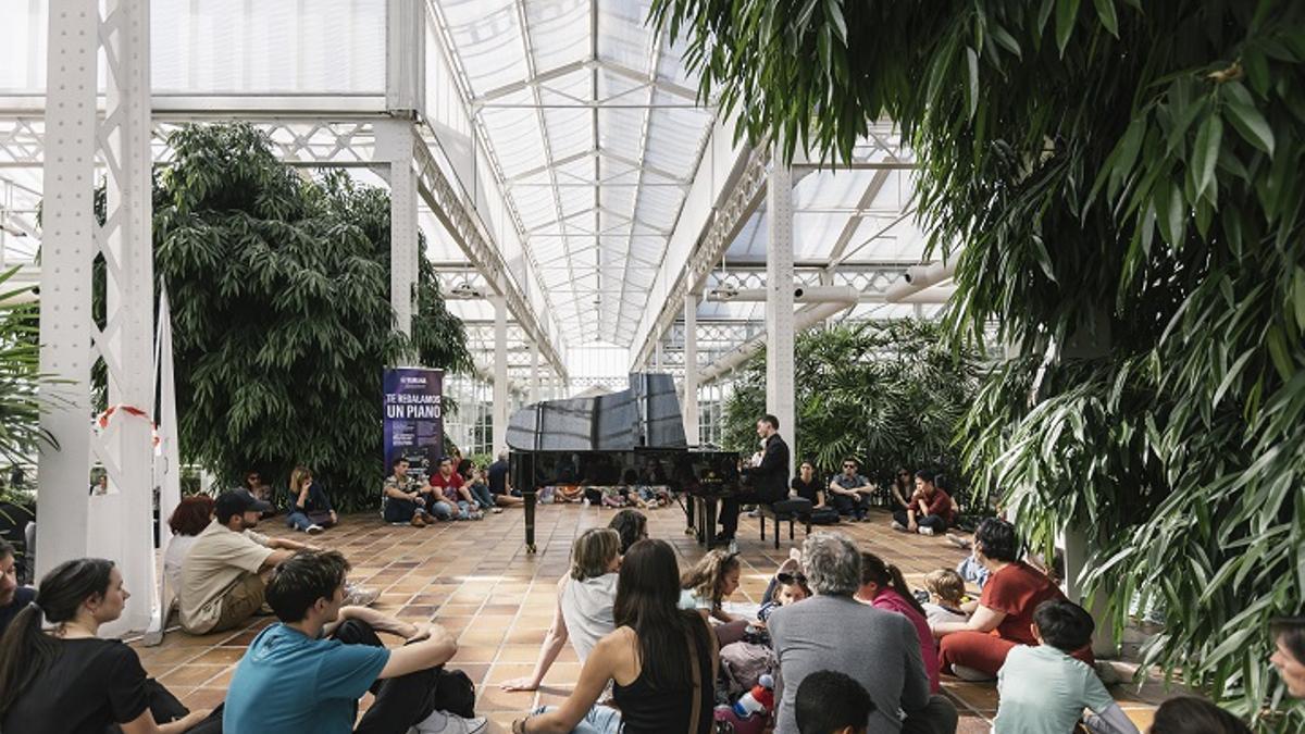 El público asiste a un concierto de piano en CentroCentro (Madrid).