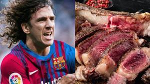 Carles Puyol, exjugador del FC Barcelona: Me encanta comer, pero si tengo que escoger un plato, chuletón