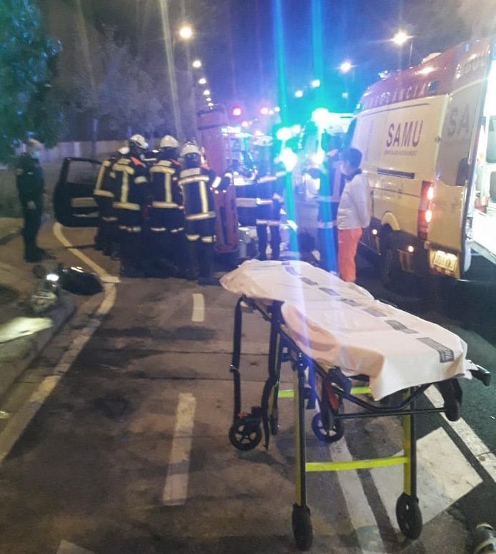 Accidente en la avenida Baleares de València