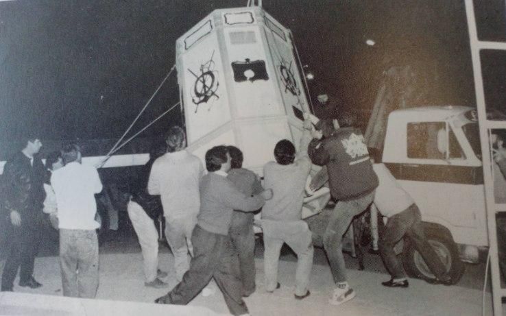 Traslado del kiosco a la alameda.