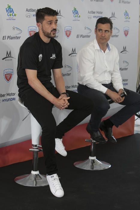 Inauguración de la escuela de fútbol de David Villa