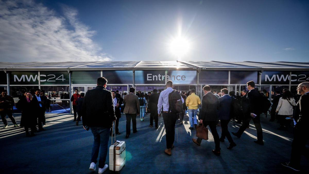 Inauguración del Mobile World Congress en la Fira de Barcelona