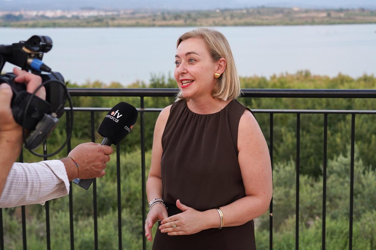 La vicepresidenta de la Diputació Natàlia Enguix.
