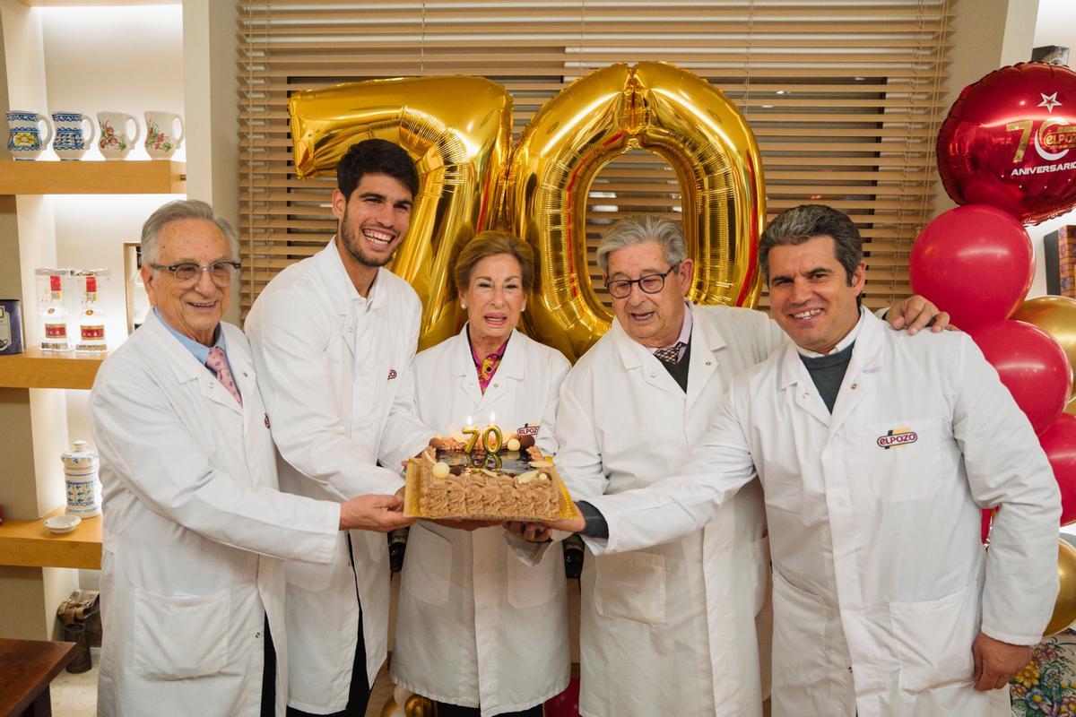 Celebración 70 aniversario ELPOZO ALIMENTACIÓN con Carlos Alcaraz