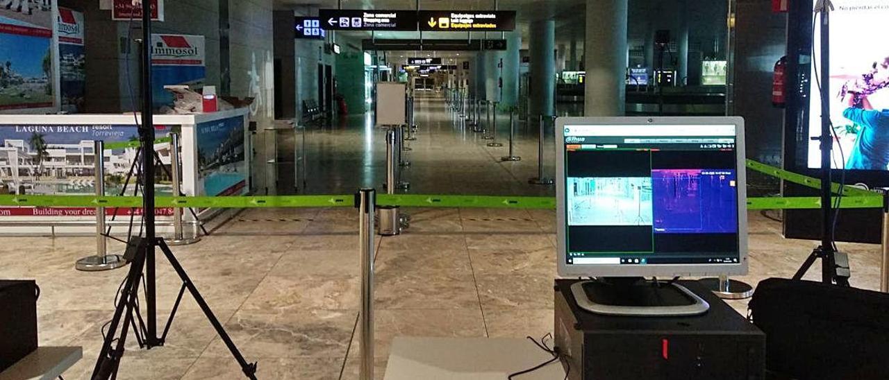 Sanidad controlará la fiebre de los turistas en el aeropuerto con cámaras térmográficas