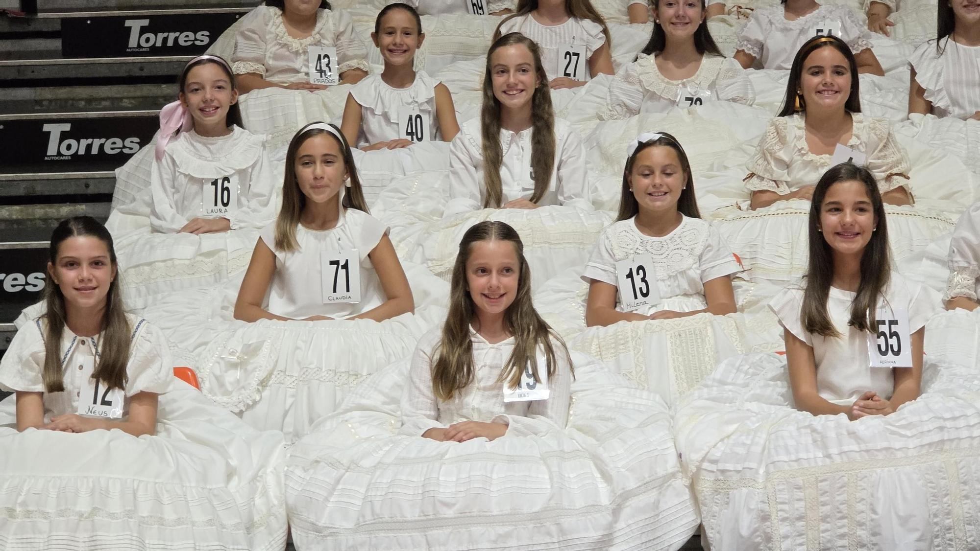 Asi ha sido el ensayo de la elección de candidatas a Falleras Mayores de València 2026