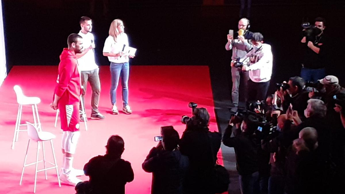 Marc Gasol durant la presentació