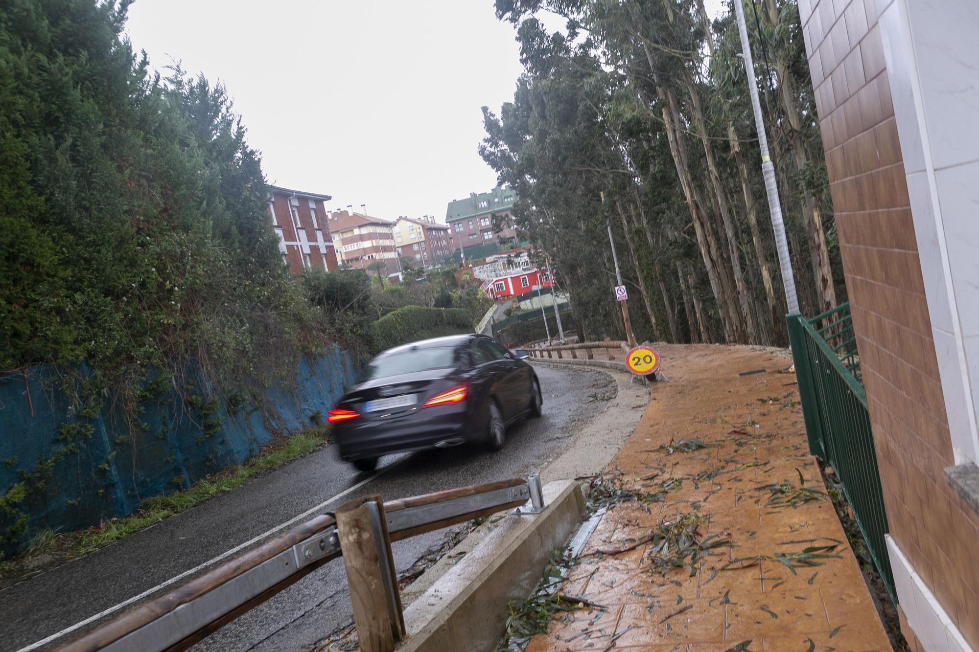 Temporal en la comarca de Avilés