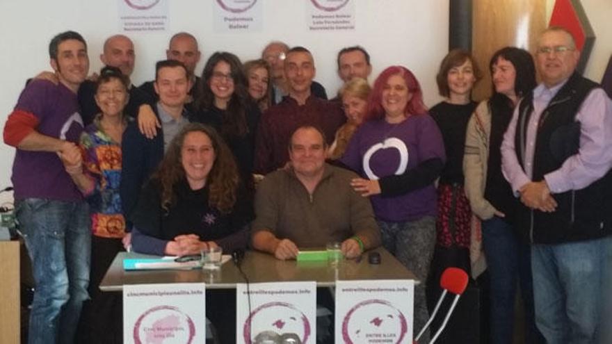 Podemos presenta a los candidatos de &#039;Cinc Municipis Una Illa&#039; y &#039;Entre Illes Podemos&#039;