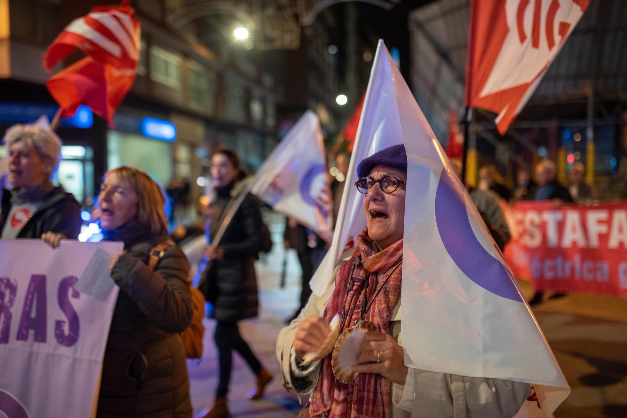 Protesta en A Coruña contra el aumento de la pobreza