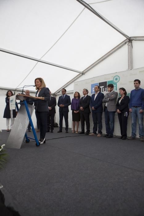 Inauguración de la feria de turismo minero en el pozo Sotón de Hunosa