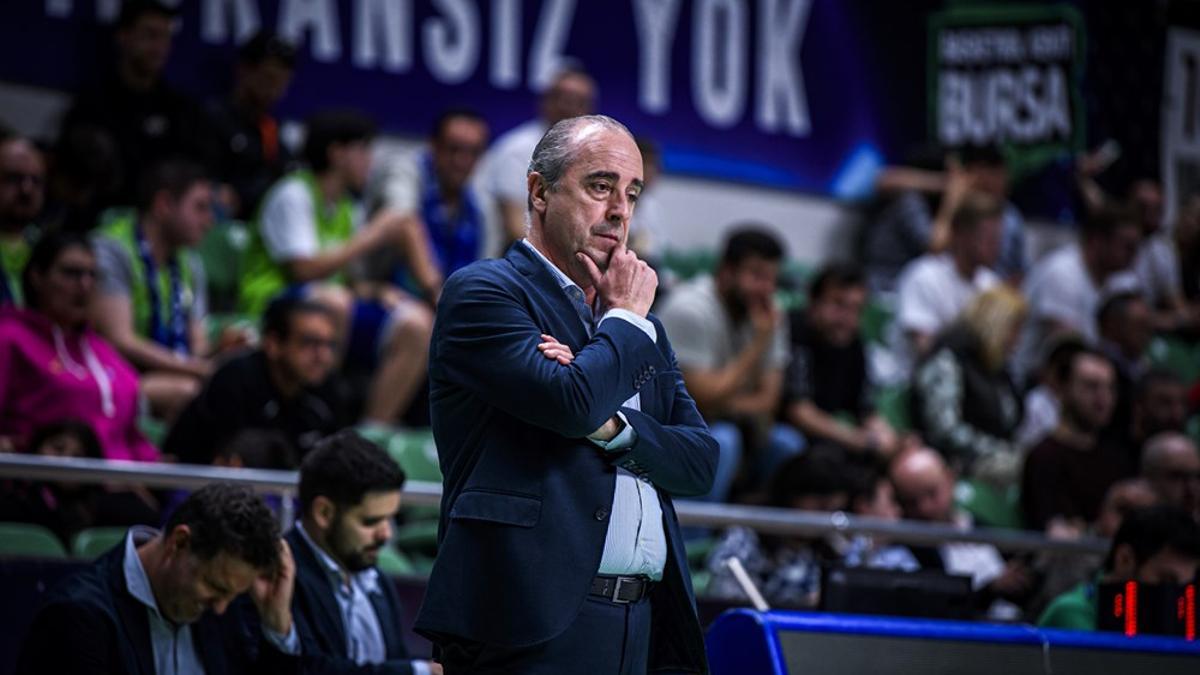 Vidorreta, durante el segundo partido de la eliminatoria contra el Tofas