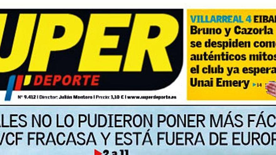 Esta es la portada de SUPER de este lunes