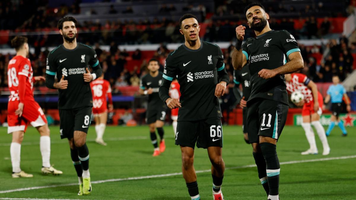 Girona - Liverpool: El gol de Salah