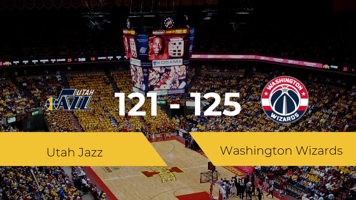 Washington Wizards logra la victoria frente a Utah Jazz por 121-125