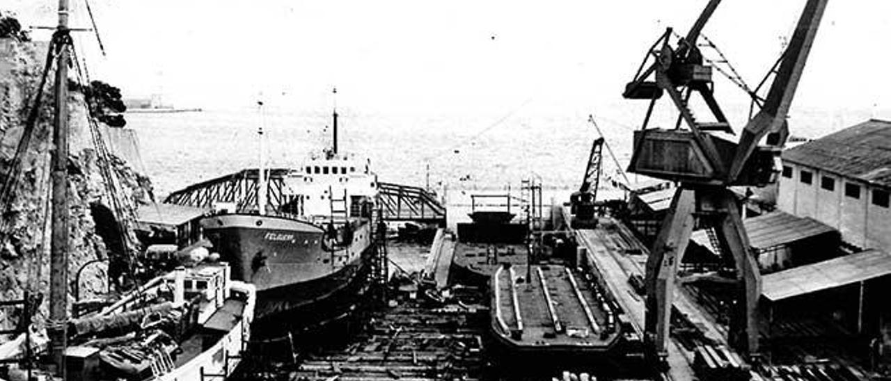 Los Astilleros Palma estuvieron en sa Pedrera desde 1942 hasta 1968.