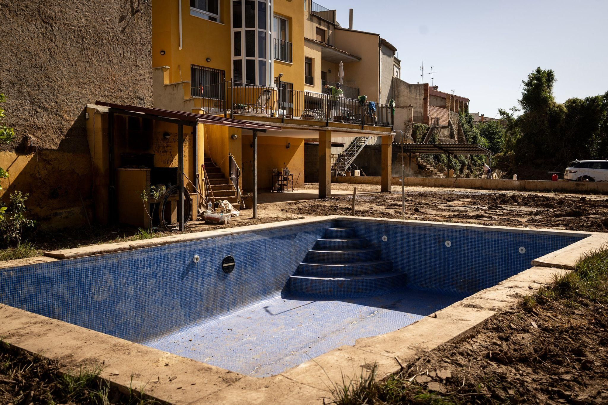 En imágenes | Azuara se recupera una semana después de las tormentas