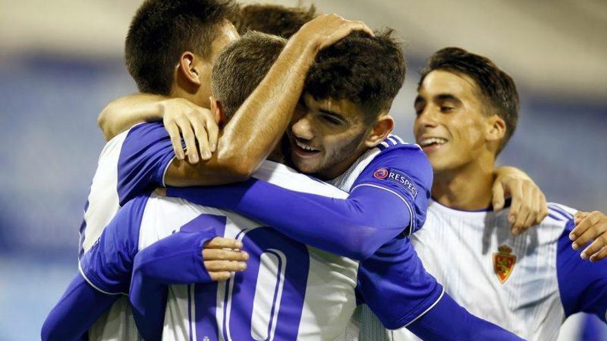 Siga aquí la goleada del Zaragoza juvenil en diferido a partir de las 23.00