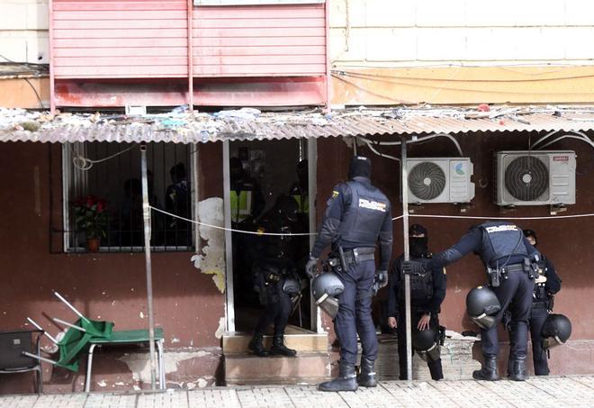Las imágenes de la redada contra el narcotráfico en el Polígono de La Paz en Murcia