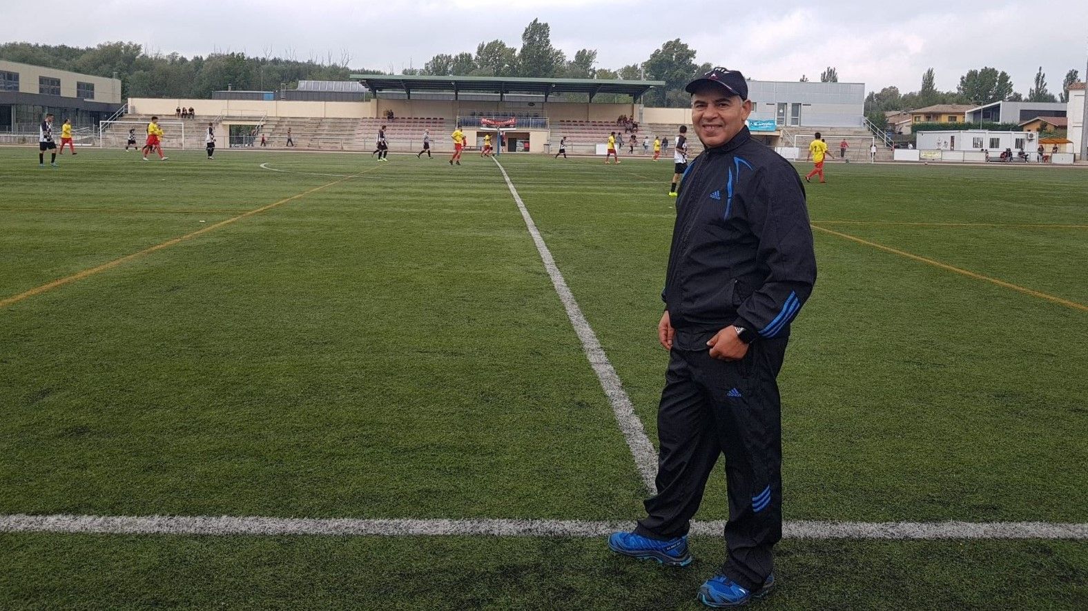 Abderrahman El Haitout, antes de un entrenamiento.