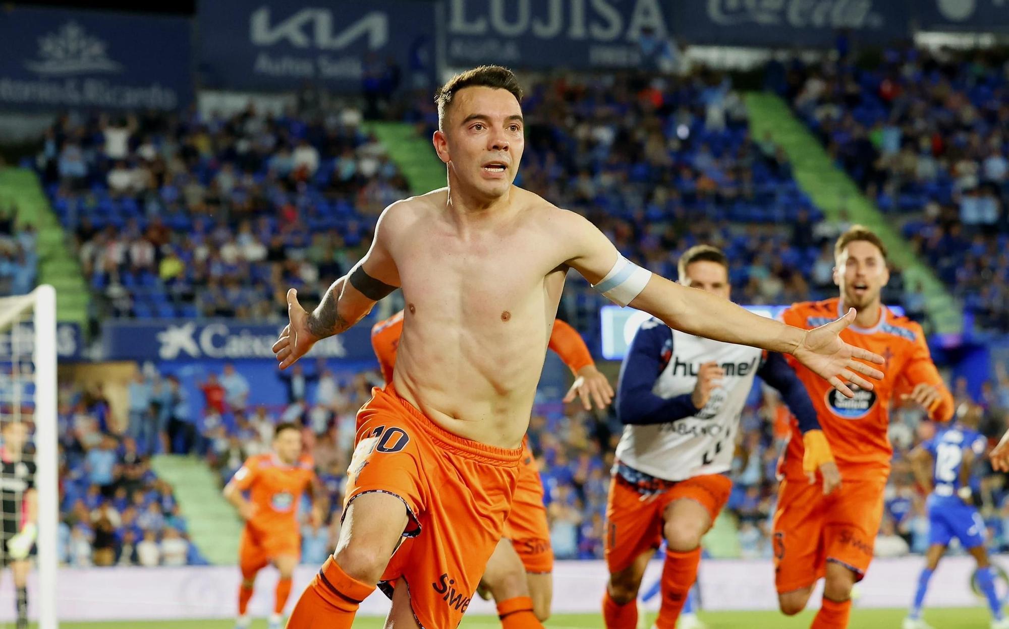 Así se vivió en el Coliseum el gol de Iago Aspas que clasifica al Celta a Europa League