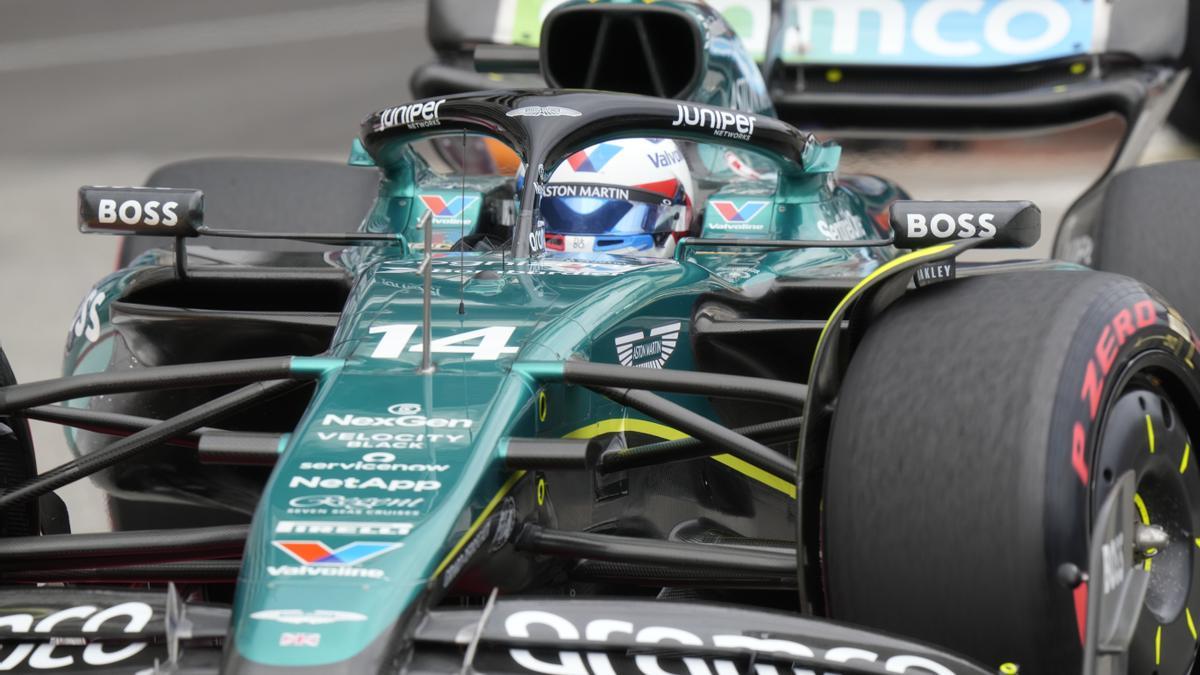 Fernando Alonso, durante el GP de Mónaco