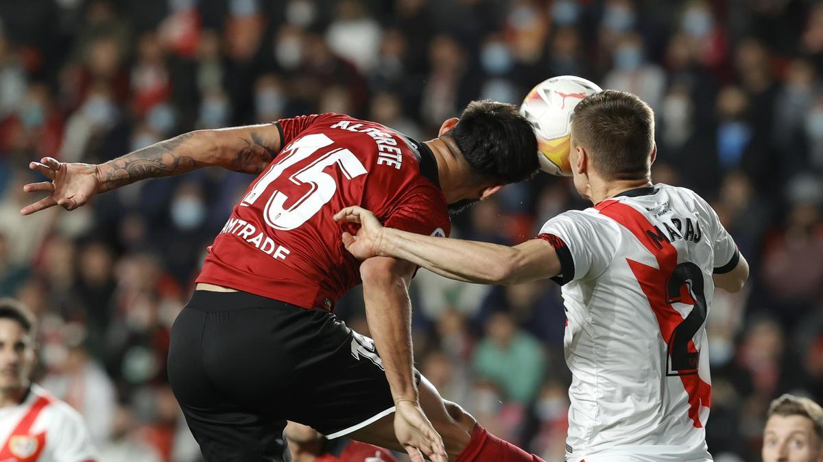 Un momento del Rayo Vallecano - Valencia.