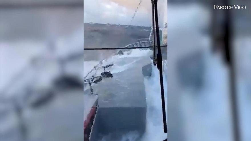 La flota gallega enfrenta la borrasca Joseph en Gran Sol