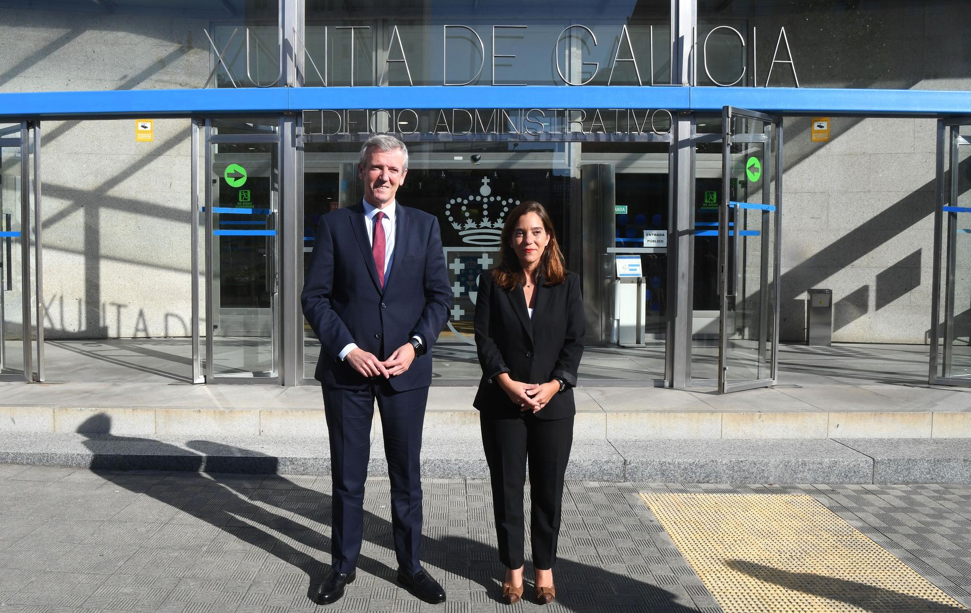 Primera reunión de Inés Rey y Alfonso Rueda