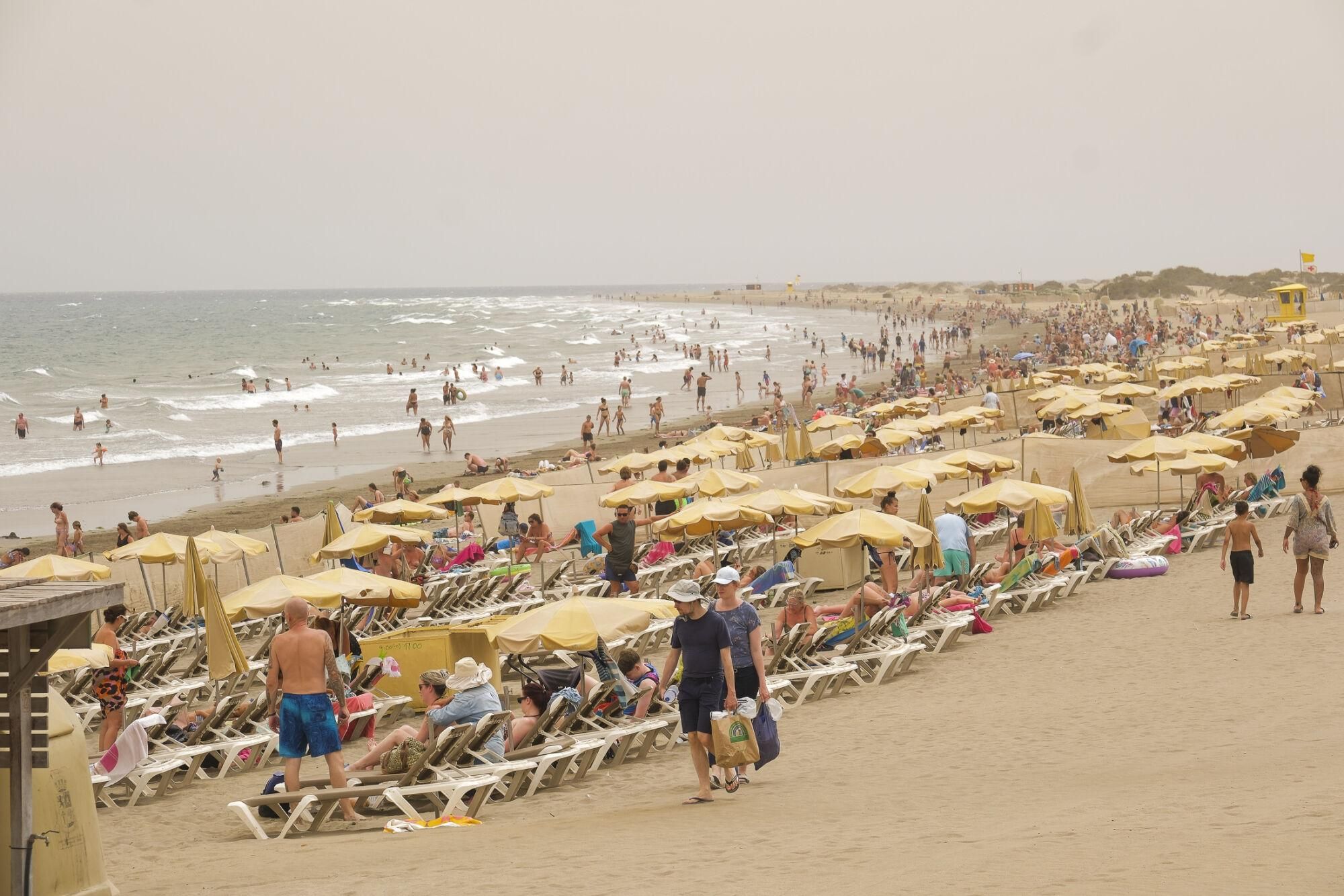 Calima en Playa del Inglés (15/08/25)