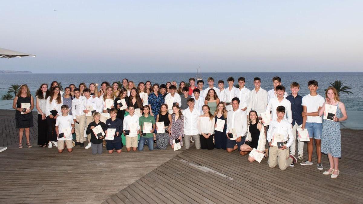 Todos los premiados en la gala de la Federación Balear de Vela