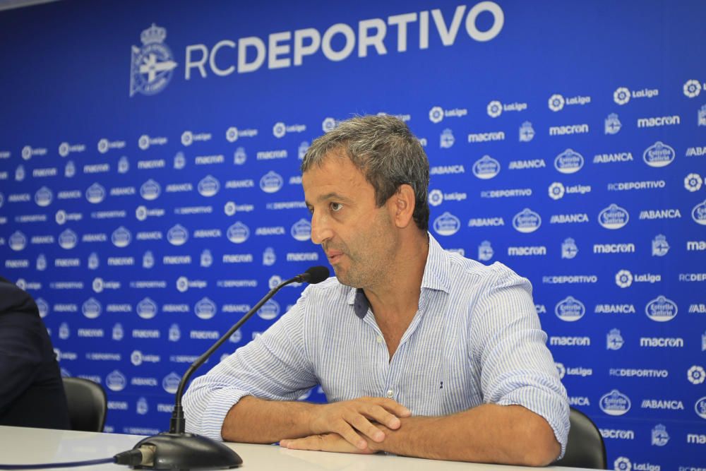 Fran y Valerón regresan al Dépor como director de cantera y entrenador del Fabril, respectivamente.