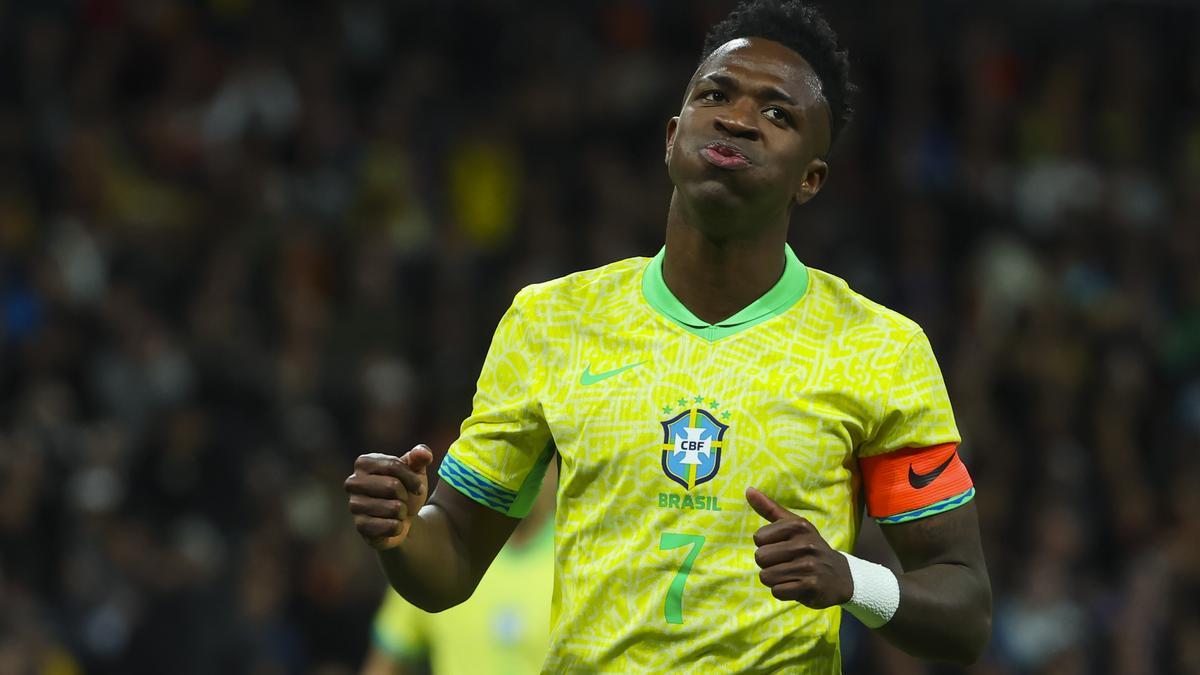 Vinicius, que fue capitán en el partido amistoso entre España y Brasil, jugará la Copa América